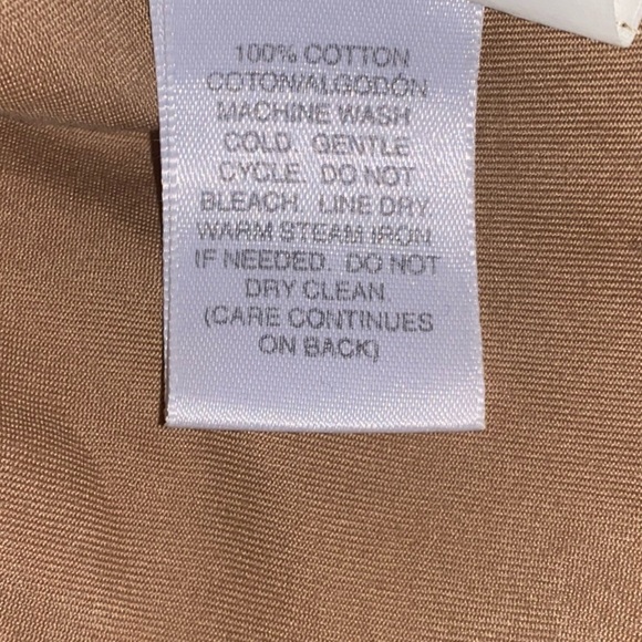 Susan Bristol Vintage Button Down Jacket Long‎ Sleeve Tan Work Women M - Picture 6 of 8